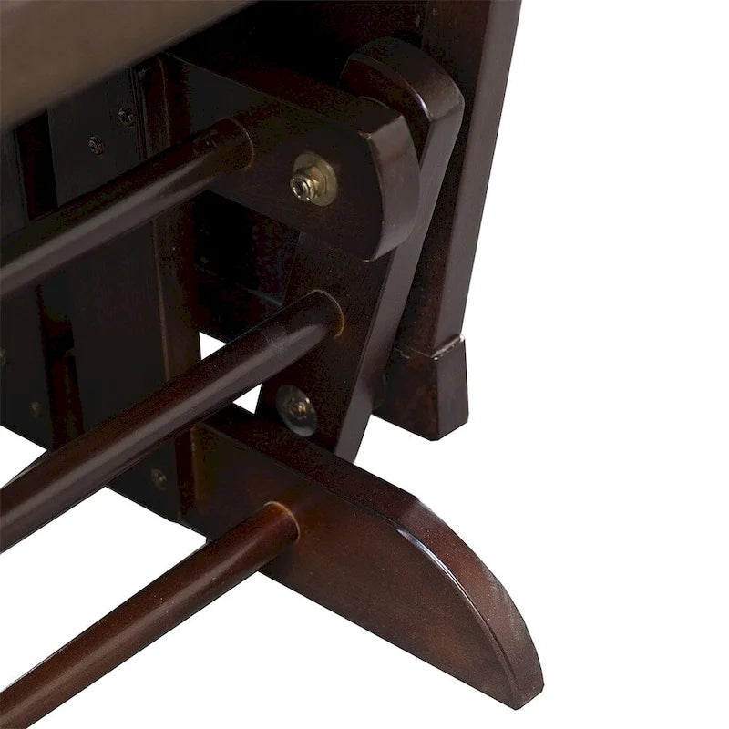 Fauteuil à bascule de puériculture avec pouf, assise rembourrée épaisse