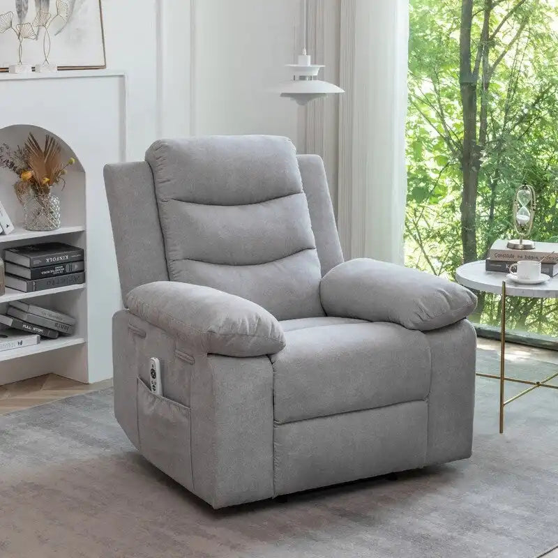 Fauteuil inclinable électrique GEITIN avec fonction de massage réglable et système de chauffage