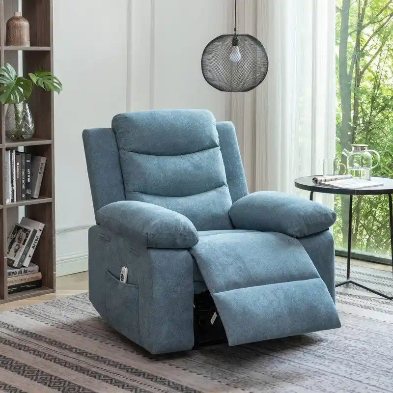 Fauteuil inclinable électrique GEITIN avec fonction de massage réglable et système de chauffage
