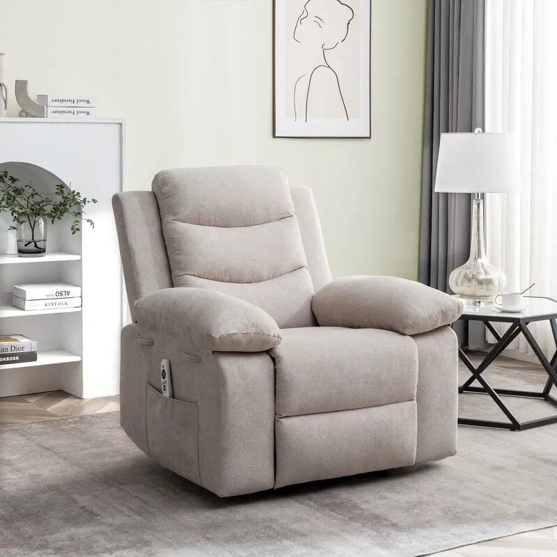 Fauteuil inclinable électrique GEITIN avec fonction de massage réglable et système de chauffage