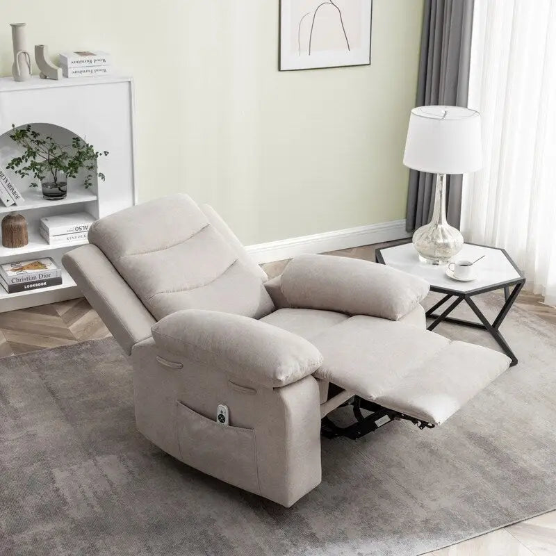 Fauteuil inclinable électrique GEITIN avec fonction de massage réglable et système de chauffage