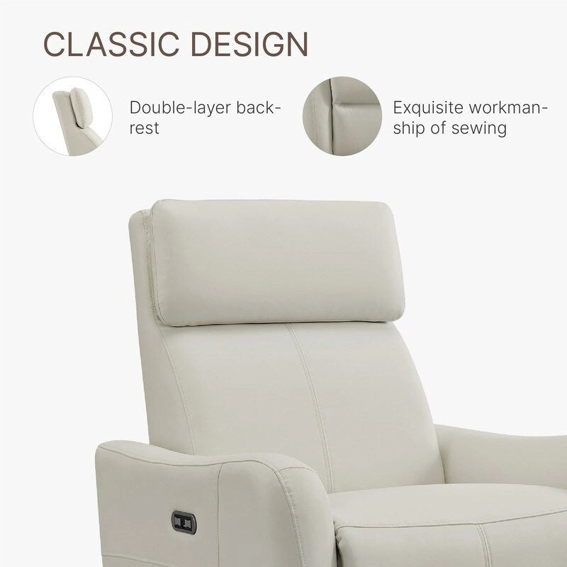 Fauteuil d'allaitement inclinable, pivotant et berçant Merlin Power