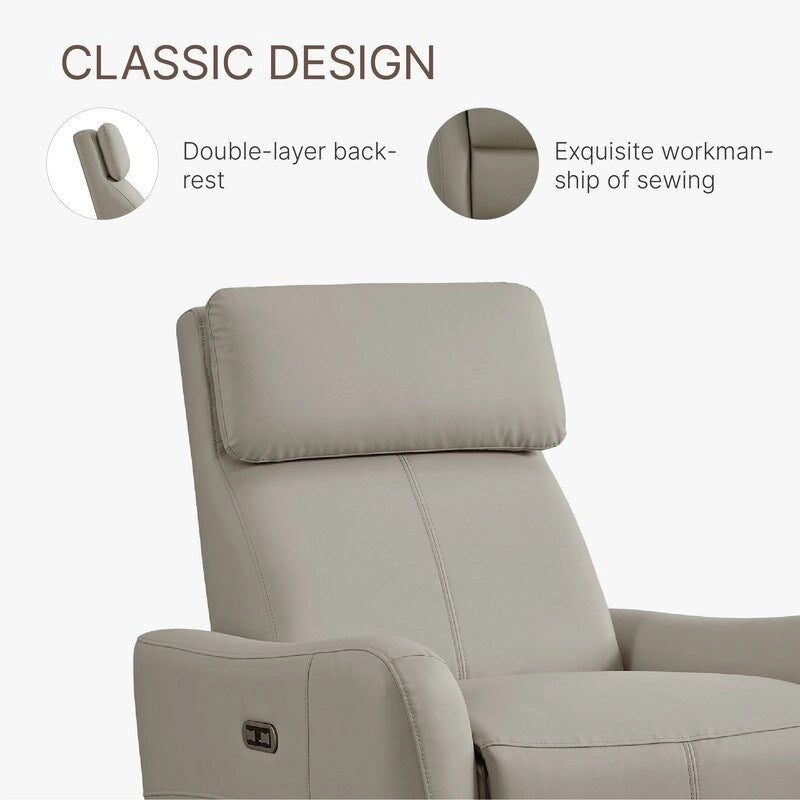 Fauteuil d'allaitement inclinable, pivotant et berçant Merlin Power
