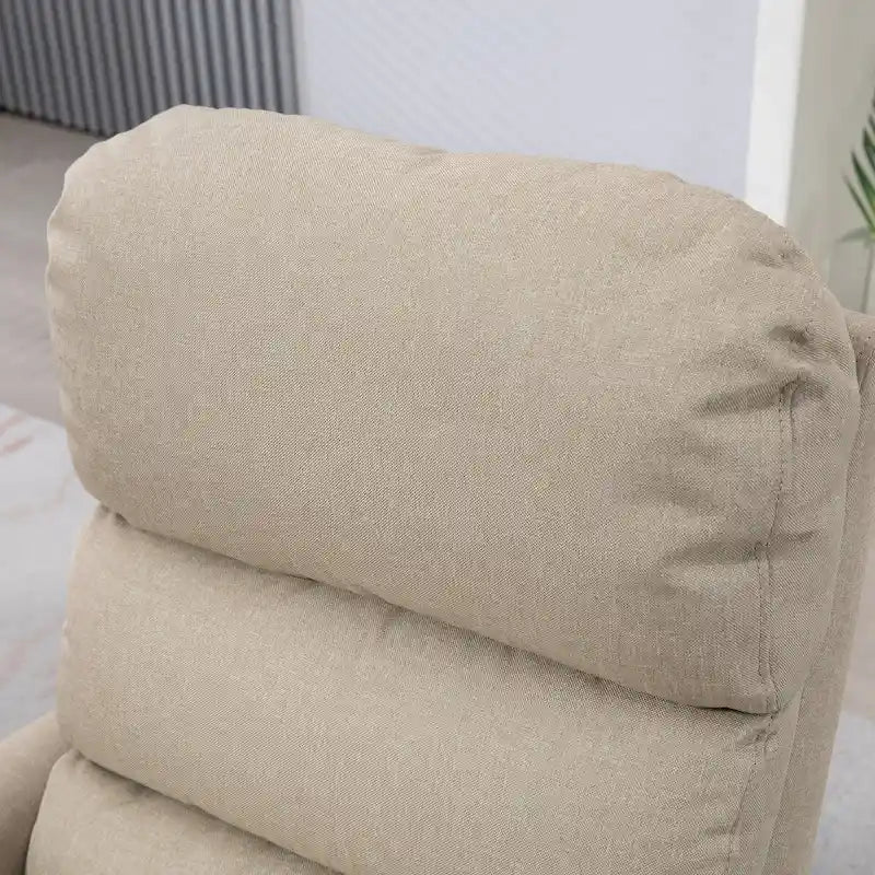 Fauteuil inclinable releveur HOMCOM pour personnes âgées, montage facile, fauteuil releveur en tissu avec télécommande