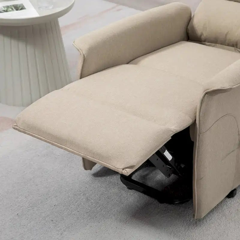 Fauteuil inclinable releveur HOMCOM pour personnes âgées, montage facile, fauteuil releveur en tissu avec télécommande
