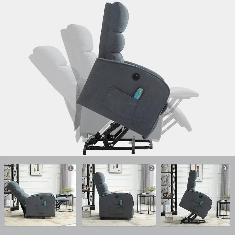 AVAWING Fauteuil inclinable électrique de massage et de relaxation moderne