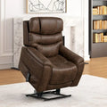 Fauteuil inclinable motorisé à double moteur Furniture of America Wes avec massage, rangement caché et extension de repose-pieds