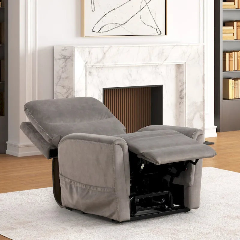 Fauteuil inclinable électrique releveur Furniture of America Mio avec massage, chauffage et port USB