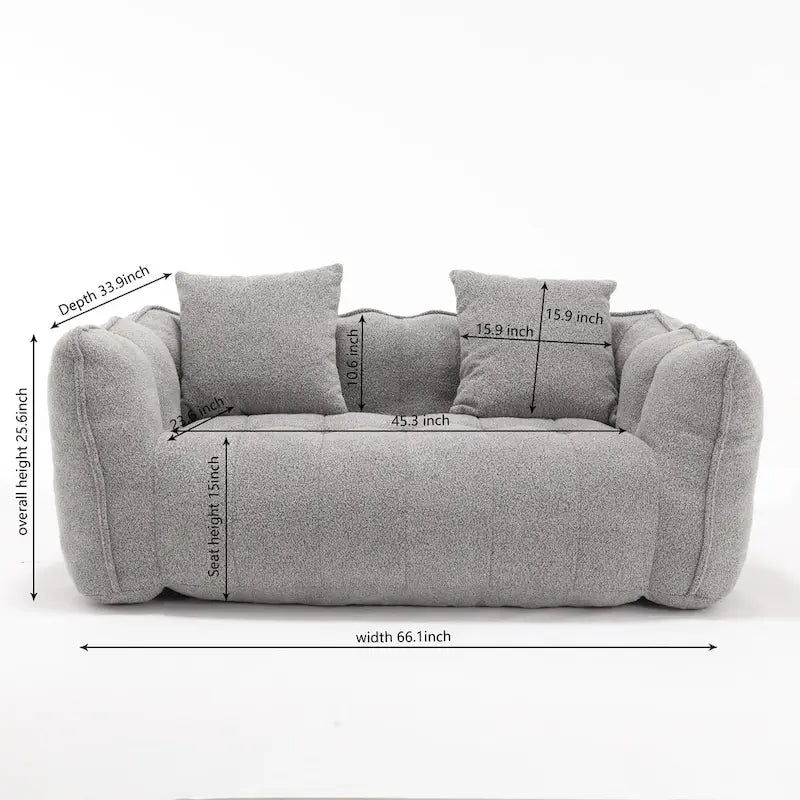 Canapé inclinable d'angle confortable