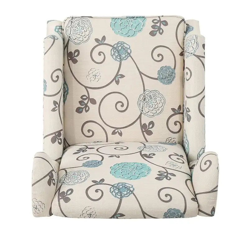 Fauteuils inclinables en tissu traditionnel avec bordure cloutée par Christopher Knight Home