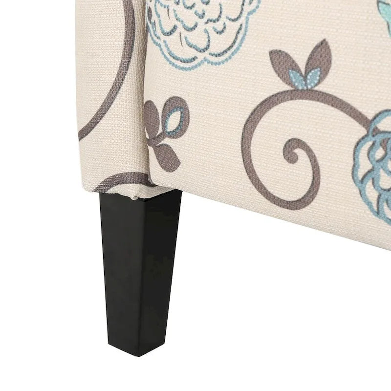 Fauteuils inclinables en tissu traditionnel avec bordure cloutée par Christopher Knight Home