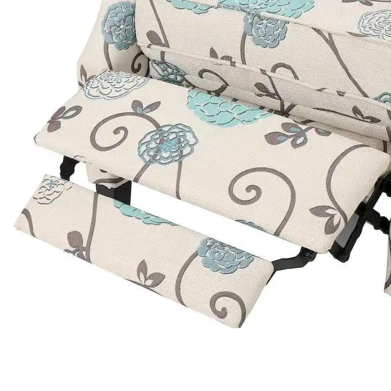 Fauteuils inclinables en tissu traditionnel avec bordure cloutée par Christopher Knight Home