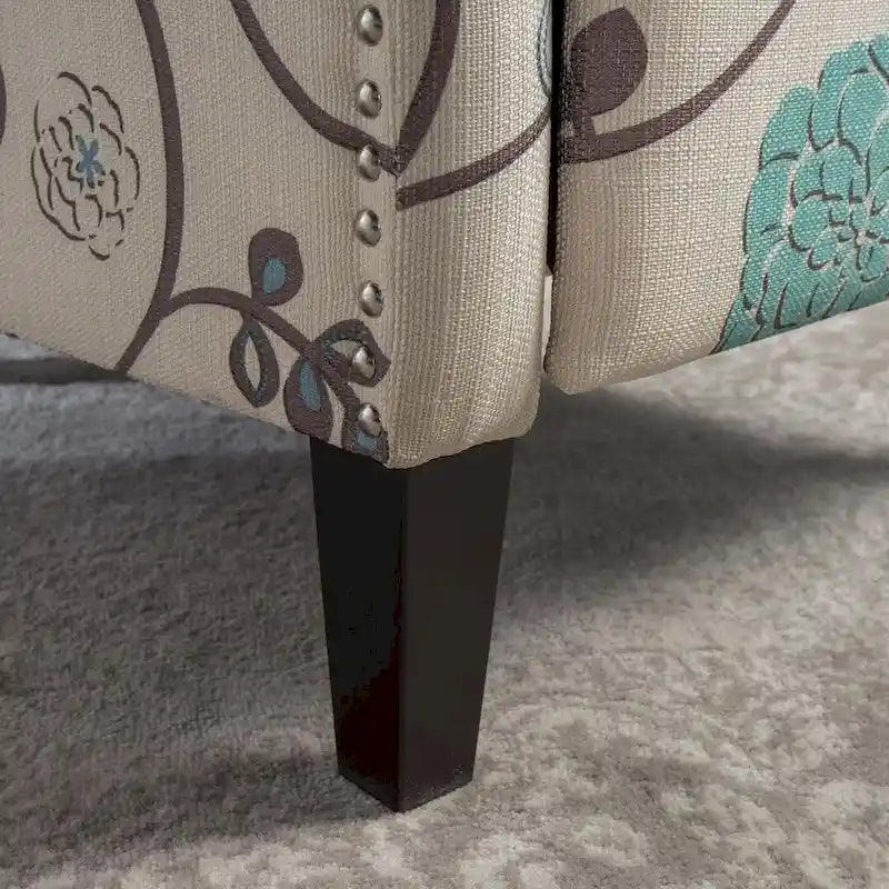 Fauteuils inclinables en tissu traditionnel avec bordure cloutée par Christopher Knight Home