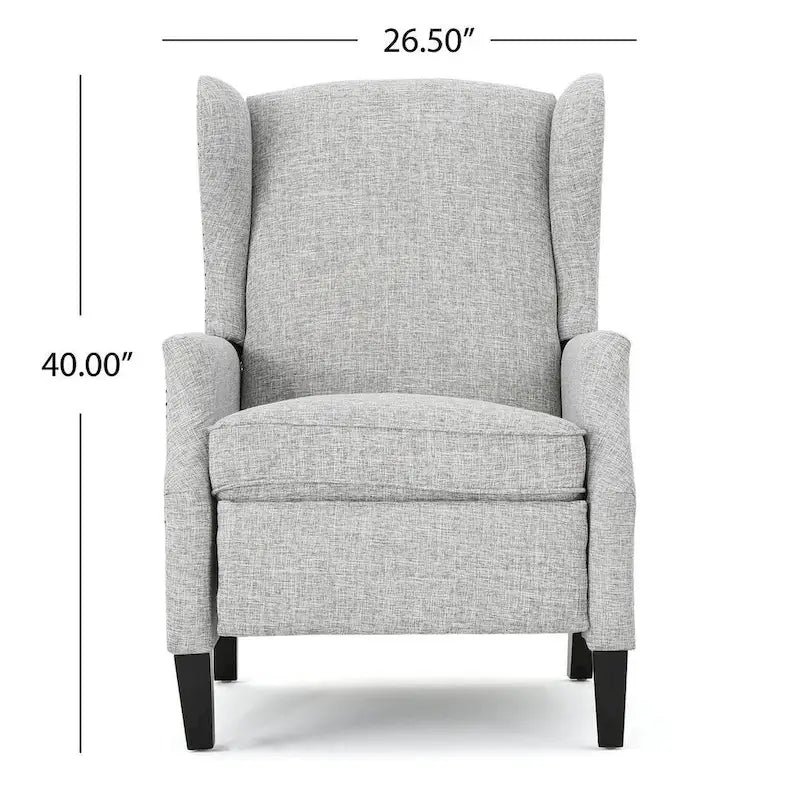 Fauteuils inclinables en tissu traditionnel avec bordure cloutée par Christopher Knight Home