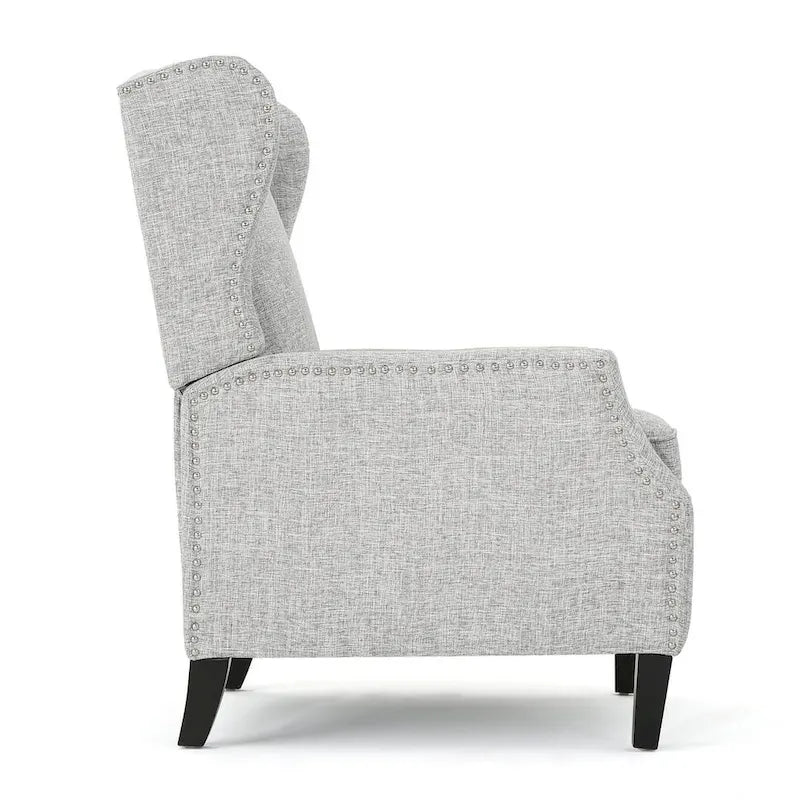 Fauteuils inclinables en tissu traditionnel avec bordure cloutée par Christopher Knight Home