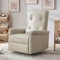 Fauteuil inclinable électrique pivotant en similicuir moderne Valentin avec ports USB par HULALA HOME