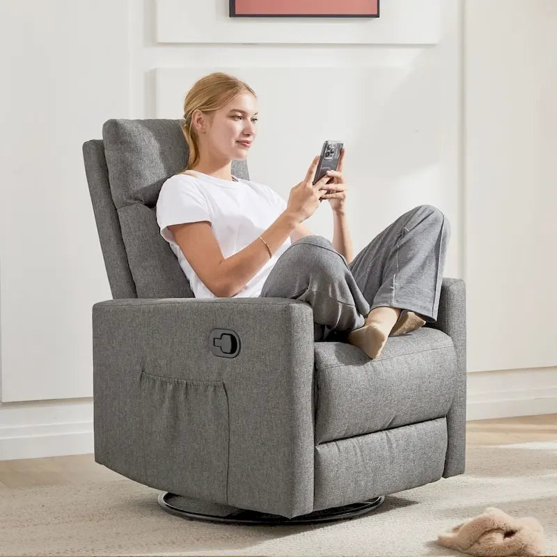 Fauteuil inclinable manuel en tissu Winback - Canapé simple