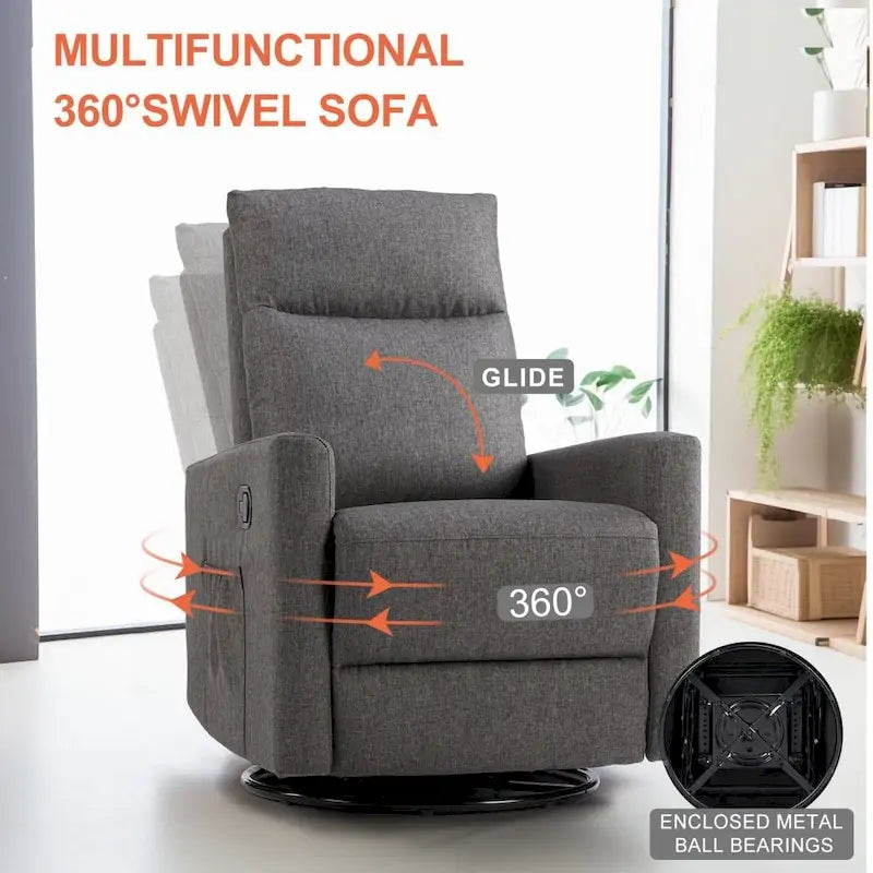 Fauteuil inclinable manuel en tissu Winback - Canapé simple