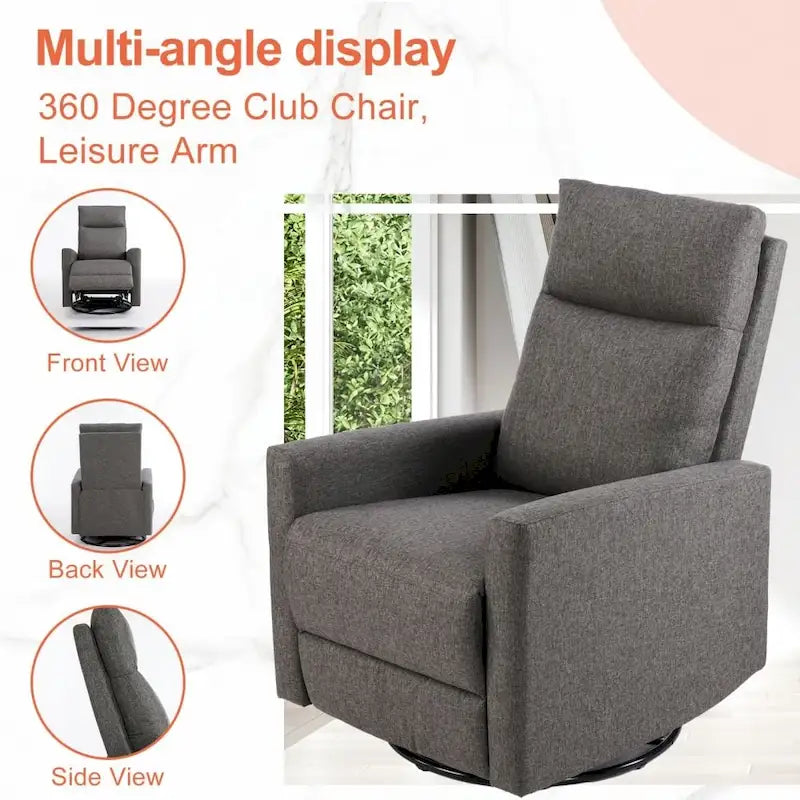Fauteuil inclinable manuel en tissu Winback - Canapé simple