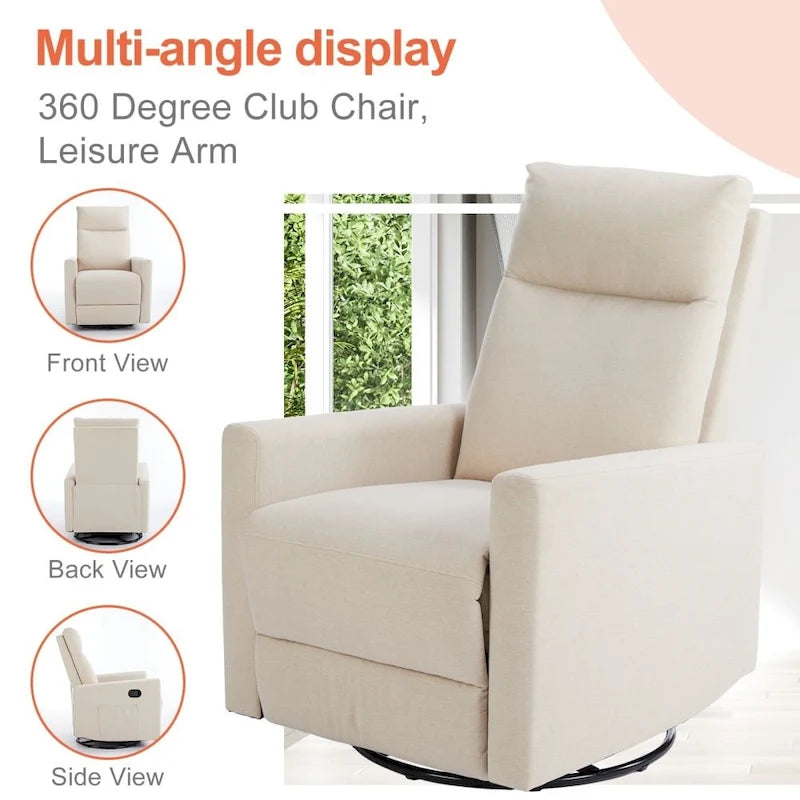 Fauteuil inclinable manuel en tissu Winback - Canapé simple