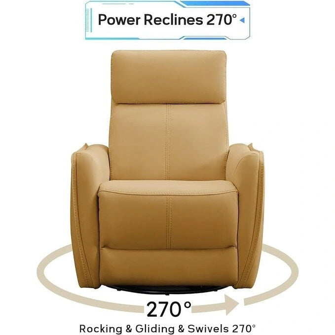 Fauteuil inclinable, pivotant et berçant large de 32,3 po avec ports USB