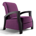 Fauteuil inclinable Artiva Premium en microvelours violet