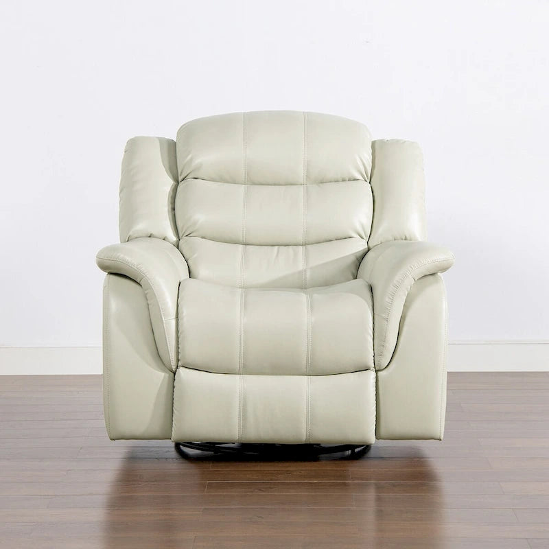 Fauteuil inclinable pivotant et coulissant manuel Rover 41,5 en similicuir