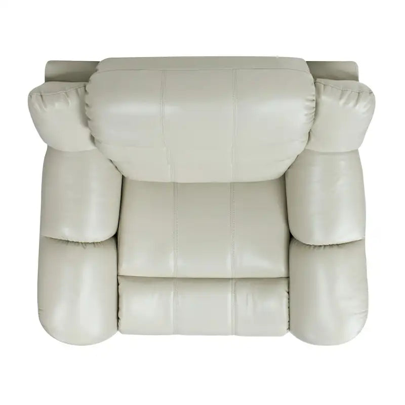 Fauteuil inclinable pivotant et coulissant manuel Rover 41,5 en similicuir