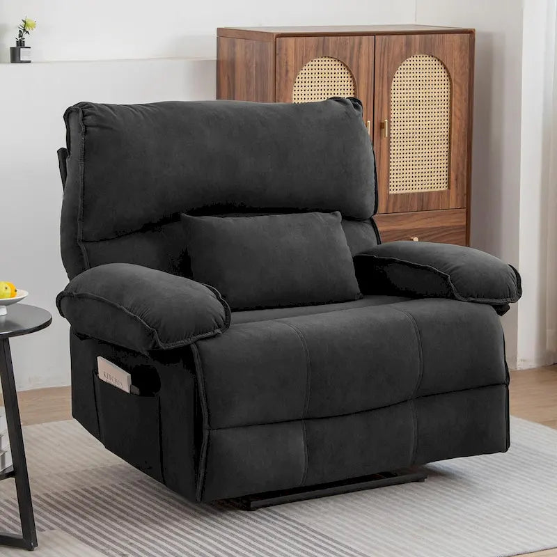Fauteuil inclinable manuel surdimensionné pour salon