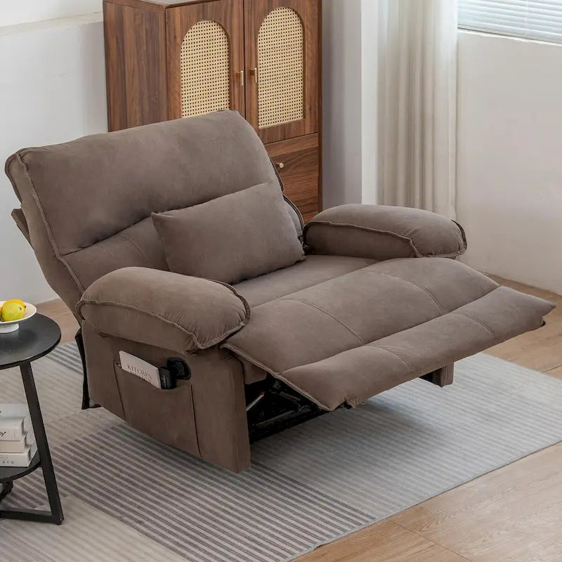 Fauteuil inclinable manuel surdimensionné pour salon