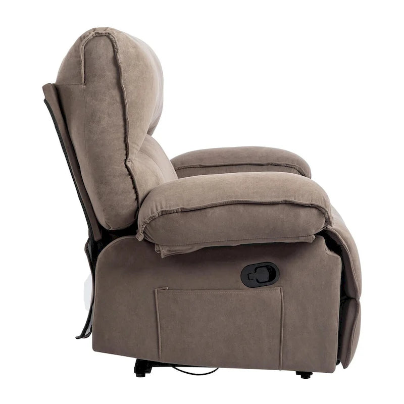 Fauteuil inclinable manuel surdimensionné pour salon