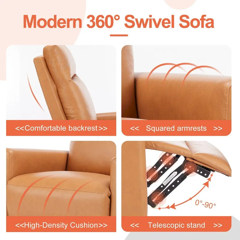 Fauteuil inclinable manuel Winback Monoplace, 8 modes de massage différents, Marron