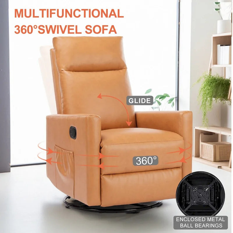 Fauteuil inclinable manuel Winback Monoplace, 8 modes de massage différents, Marron