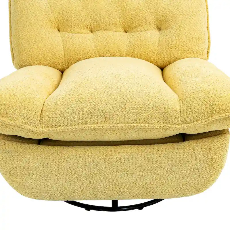 Fauteuil inclinable pivotant à 360 degrés en chenille moderne, ensemble de 1