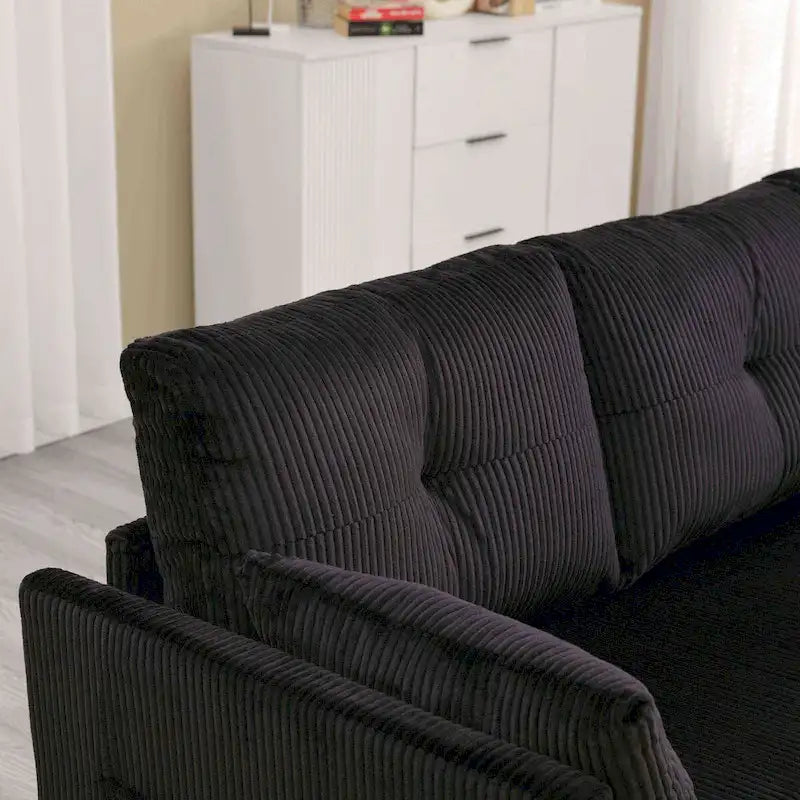 Le canapé de rangement en L se transforme en fauteuil inclinable