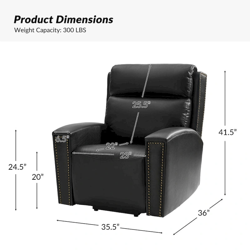Fauteuil inclinable releveur massant et chauffant Power Modern avec ports de chargement par HULALA HOME