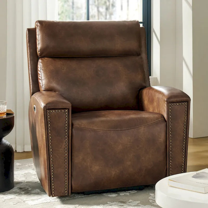 Fauteuil inclinable releveur massant et chauffant Power Modern avec ports de chargement par HULALA HOME