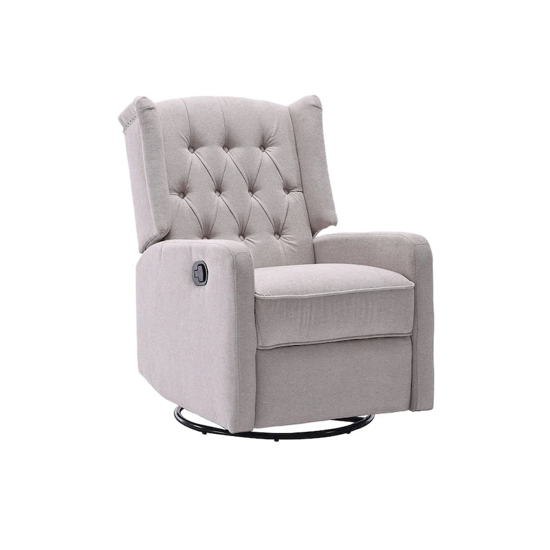 Fauteuil inclinable berçant pivotant à 360 degrés HOMEFUN pour chambre à coucher, salon