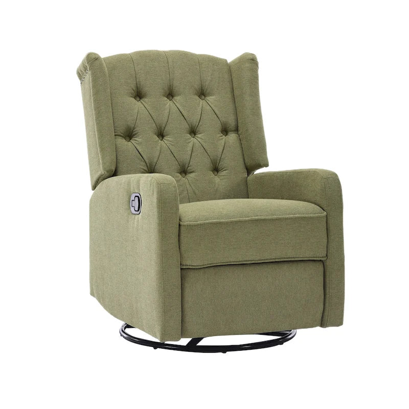 Fauteuil inclinable berçant pivotant à 360 degrés HOMEFUN pour chambre à coucher, salon