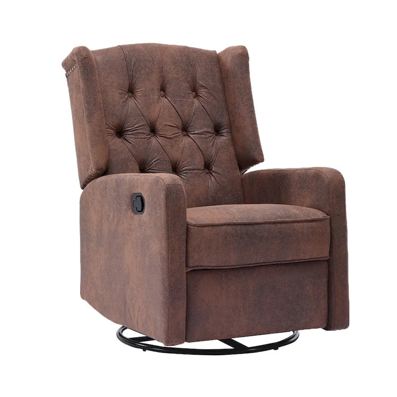 Fauteuil inclinable berçant pivotant à 360 degrés HOMEFUN pour chambre à coucher, salon