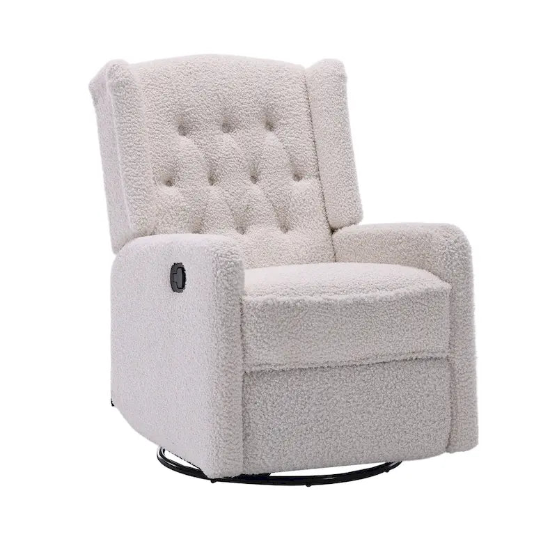Fauteuil inclinable berçant pivotant à 360 degrés HOMEFUN pour chambre à coucher, salon