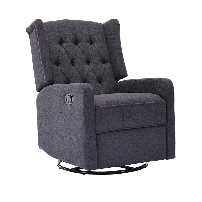 Fauteuil inclinable berçant pivotant à 360 degrés HOMEFUN pour chambre à coucher, salon