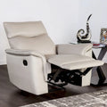 Fauteuil inclinable manuel Marty Modern de Furniture of America en cuir assorti