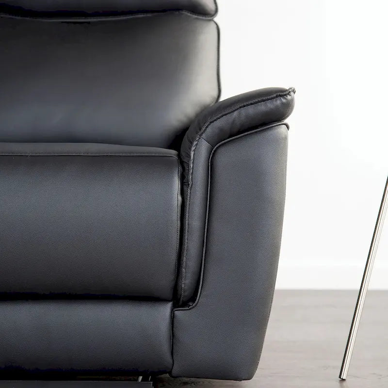 Fauteuil inclinable manuel Marty Modern de Furniture of America en cuir assorti