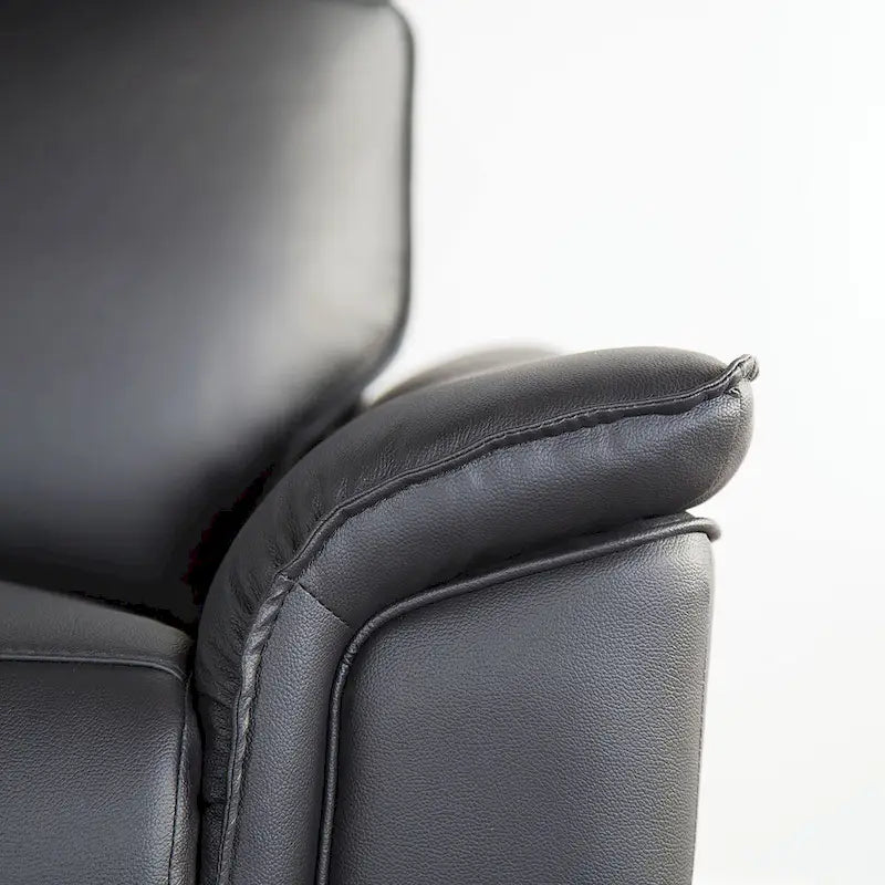 Fauteuil inclinable manuel Marty Modern de Furniture of America en cuir assorti