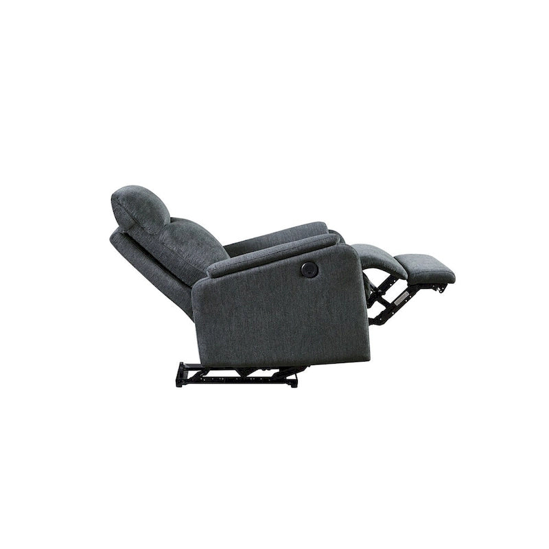 Fauteuil inclinable électrique Kai Modern Blue contemporain avec chargeur